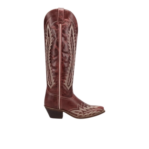 Laredo Womens Roxelle Wide Calf Leather Snip Toe Cowboy  Tall Boots