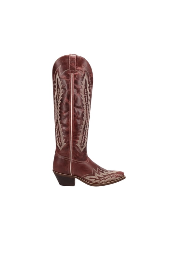 Womens Roxelle Wide Calf Leather Snip Toe Cowboy  Tall Boots