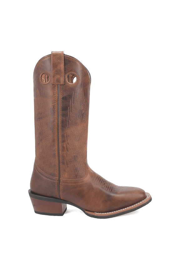 Womens Sable Embroidered Square Toe Cowboy  Mid Calf Boots