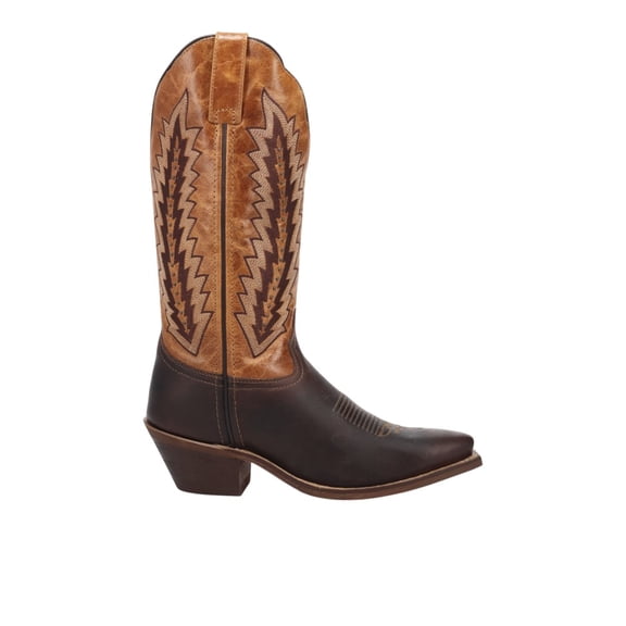 Laredo Womens Sundra Leather Pull On Snip Toe Cowboy Mid Calf Boots