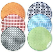 Lareina Dessert Luncheon Serving Plates, 8.5 Inch, Set of 6