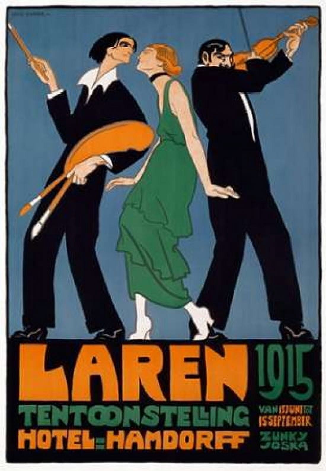 Laren 1915 Canvas Art - Jan Willem Sluiter (20 x 28)