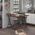 thumbnail image 1 of Larena 1-Shelf Metal Counter Height Table, Toasted Barnwood, 1 of 8