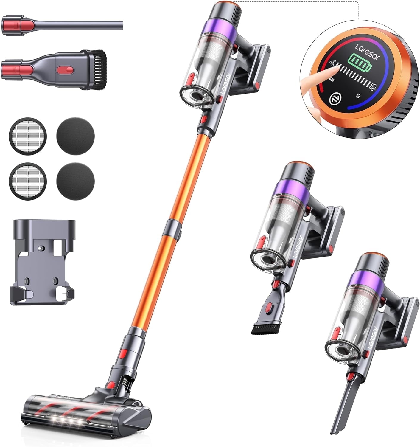 Laresar コードレス掃除機 38000pa 450W Amazon | Laresar コードレス掃除機 38000pa 450W 掃除機 アロマ