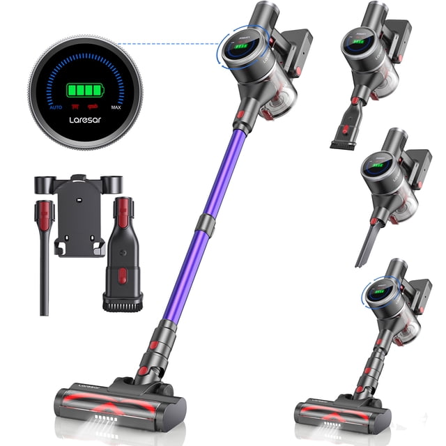 Laresar Cordless Vacuum Cleaner for Pet Hair Floors and Carpet