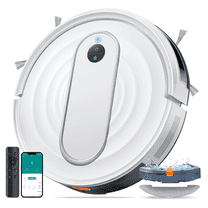 Laresar P10 Robot Vacuum Cleaner, 4500Pa 150Min Smart Robot Vacuum and Mop Combo with APP/Remote Control, for Carpet Pet Hair Hardwood Floors, White