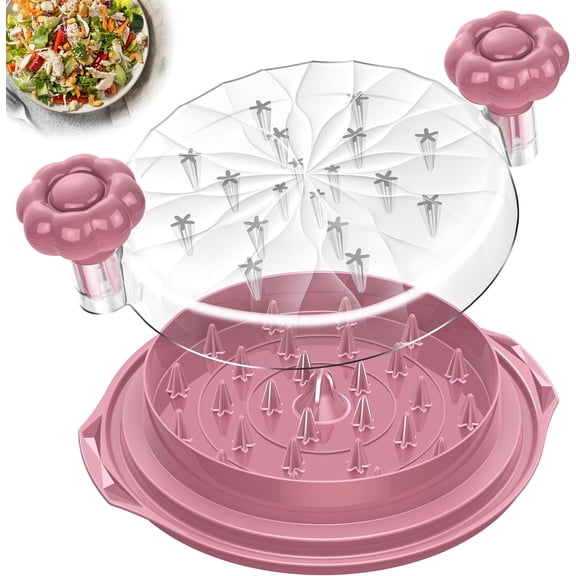 Large 10" Manual Meat Shredder Tool - Visible Twist Design with Cleaning Brush, BPA-Free, Anti-Slip Base for Chicken, Pork, Beef, Lettuce