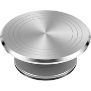 Large 10" Sculpting Pottery Wheel - Heavy Duty All Metal Construction & Turntable with Ball Bearings, Easy Rotation Cake Mounting Table, Aluminum Alloy Baking Ceramic Clay Sculpture Tool Turntable
