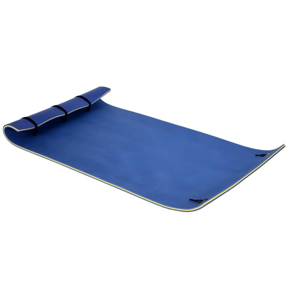 Large 10x5 Feet 3 Layer Thick Durable Blue Pool Float Mat for Swimming Lake Ocean Water Activities