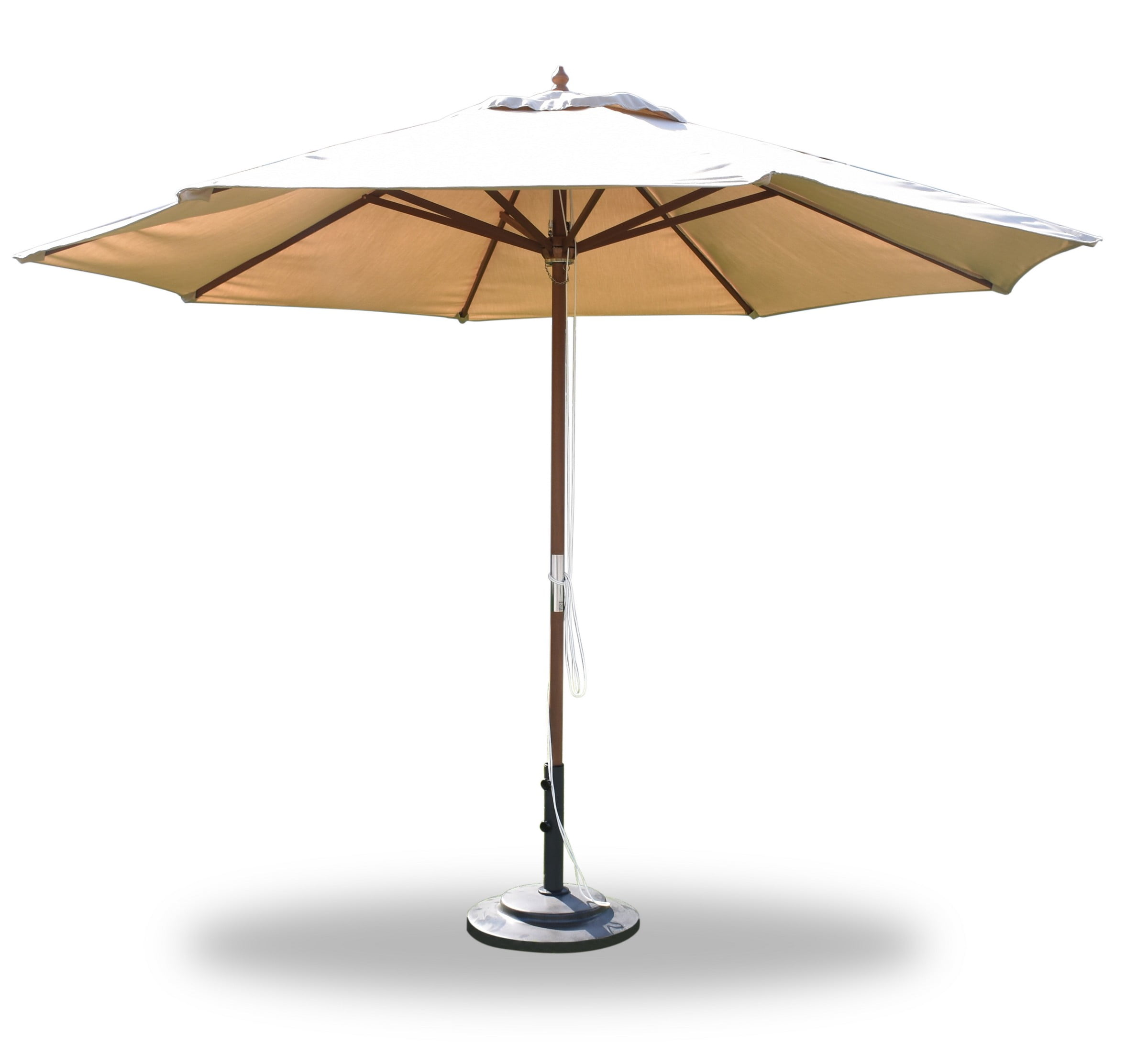 Large 11 Feet Round Wooden Sunbrella Fabric in Any Color Large 11 Feet Round Wooden Sunbrella Fabric in Any Color