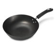 Large 12 in. Black Cast Iron Nonstick Electric Stovetop Wok with