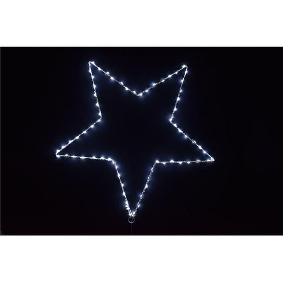 Large 120 LED Star Plug In UL Frame Lights - White