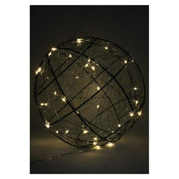 Large 120 LED Wire Ball Plug in Lights - Warm White