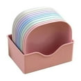thumbnail image 1 of Large 14.5cm Square Plastic Plates Set of 4 Drop Proof and Easy Clean Kitchen Dinnerware, 1 of 6