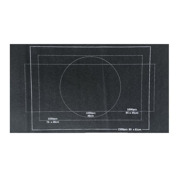 Large 1500 Piece Puzzle Roll Mat with Storage Solution for Big 26x46 Inch Projects