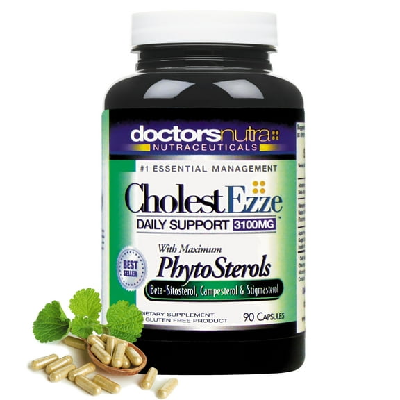 CholestEzze All-Natural Phytosterol Daily Support Formula, Natural Plant Sterols, Health Management 1550 Milligram Strength - 90 Count