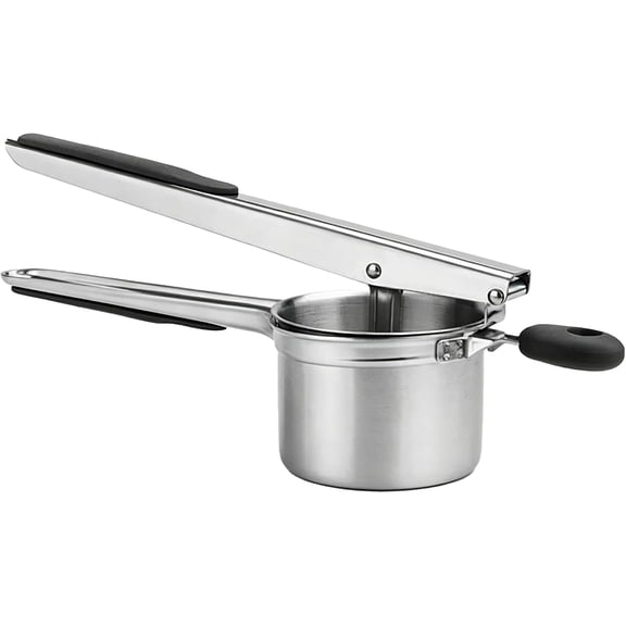 Large 15oz Potato Ricer: Stainless Steel Potato Masher and Ricer for Mashed Potatoes, Heavy Duty Potato Ricer with Ergonomic Handle, Kitchen Gadget Tool for Food Press & Food Mill
