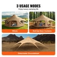 thumbnail image 1 of Large 16.4ft Canvas Camping Tent - 4 Season Bell Tent with Stove Jack, Breathable for 8 People, Outdoor Adventures, 1 of 7