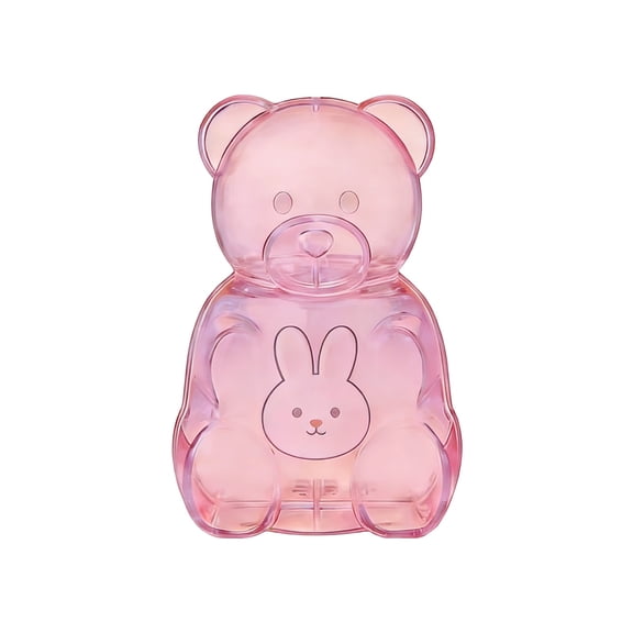 Large 16 Inch Fillable Gummy Bear Container, Clear Plastic Bear Shaped Gift Box for Easter Rabbit Candy, Party Favors & Festive Display