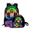 thumbnail image 1 of Large 17in Gaming Backpack Set w/Lunch Box - Cool Design for Travel & Work, 1 of 6