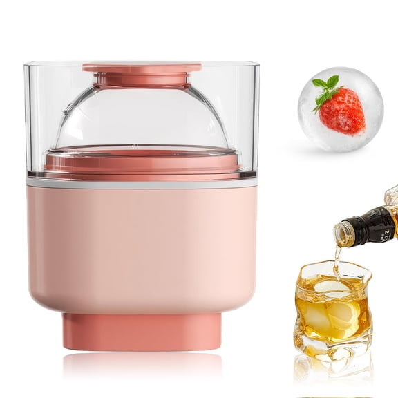 Large 2.5" Ice Ball Press Mold, Silicone Sphere Ice Maker with Lid for Whiskey & Cocktails, Easy Release Planetary Design for Slow-Melting Chilling