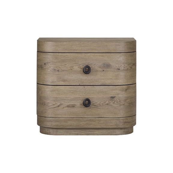 Large 2-Drawer Nightstand in English Knotty Oak
