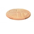 thumbnail image 1 of Large 20" Teak Lazy Susan Turntable with Umbrella Hole, 1 of 4