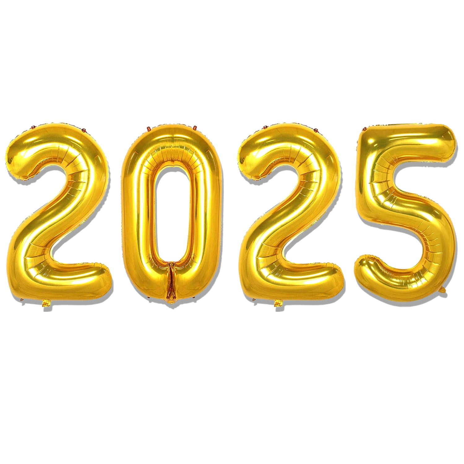 Large 2025 Number Balloons DHF10 40inch, 2025 Gold Balloons for New Year Eve Party Supplies 2025