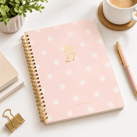 Large 2026-2027 Academic Hardcover Planner for School, College, and Teacher Planning