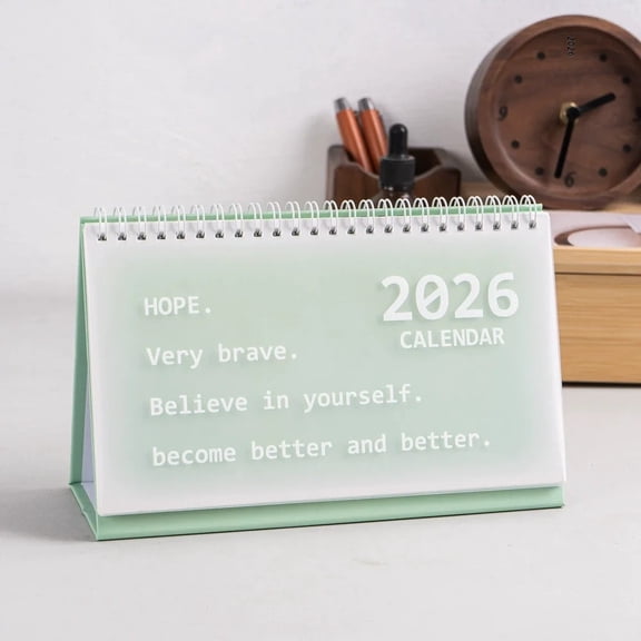 Large 2026 Desk Calendar with Daily and Monthly To-Do List, Annual Planner for Improved Time Management, Planning Book