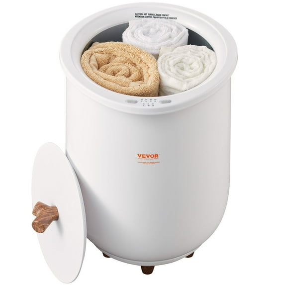 Large 20L Towel Warmer Bucket for Bathroom, Automatic Shut Off Towel Heater with 4-Level Timer, Holds Two 40x70 Inch Oversized Towels, Bathrobes or Blankets, ETL & FCC Certified, Fast Heating