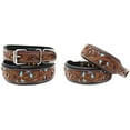 thumbnail image 1 of Large 21''- 25'' Dog Puppy Collar Genuine Cow Leather Padded Canine  60156, 1 of 1