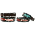 thumbnail image 1 of Large 21''- 25'' Dog Puppy Collar Genuine Cow Leather Padded Canine  6097, 1 of 2