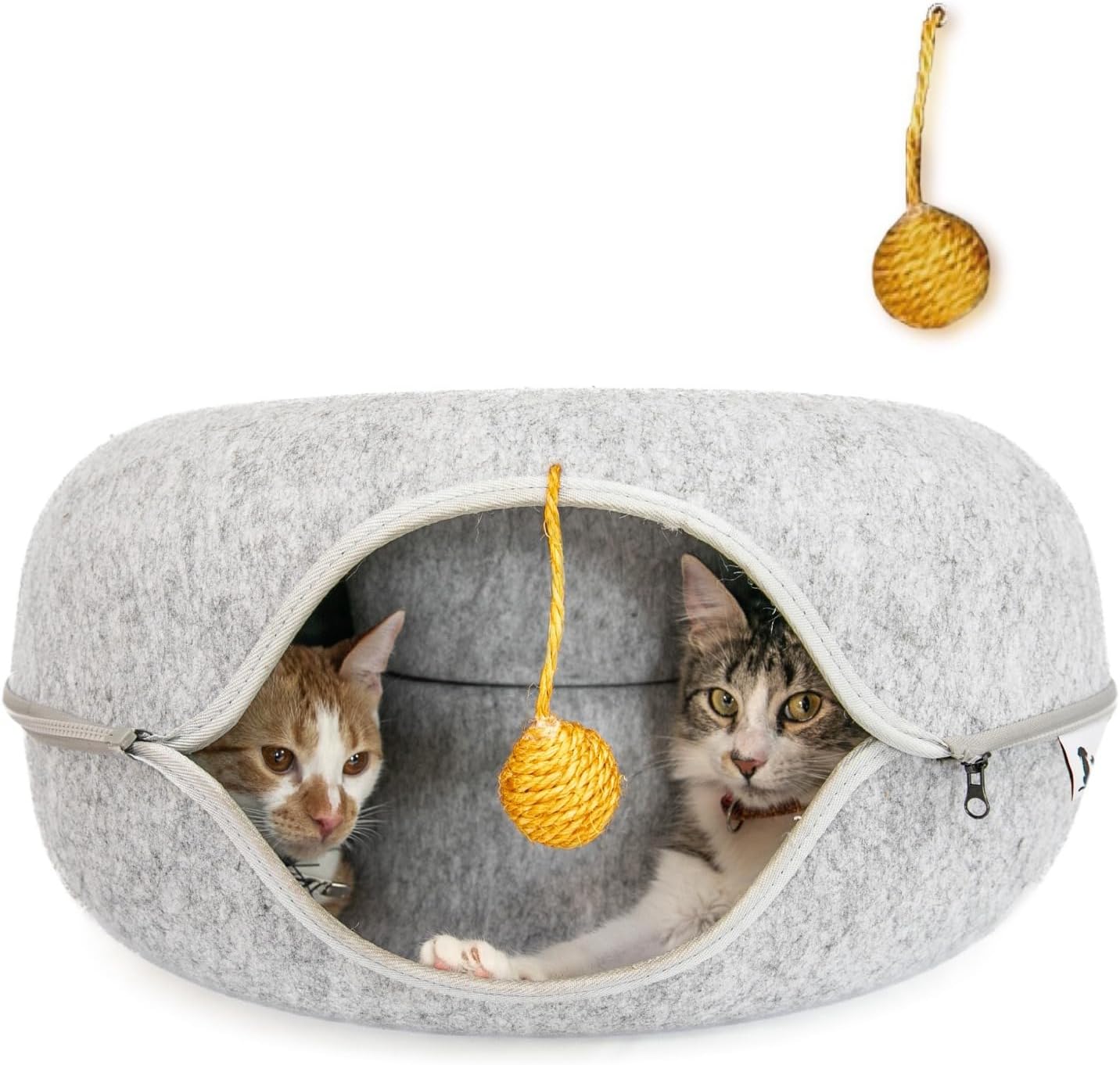 Large (24 Inch) Peekaboo Cat Cave for Multiple & Large Cats, Cat Caves ...