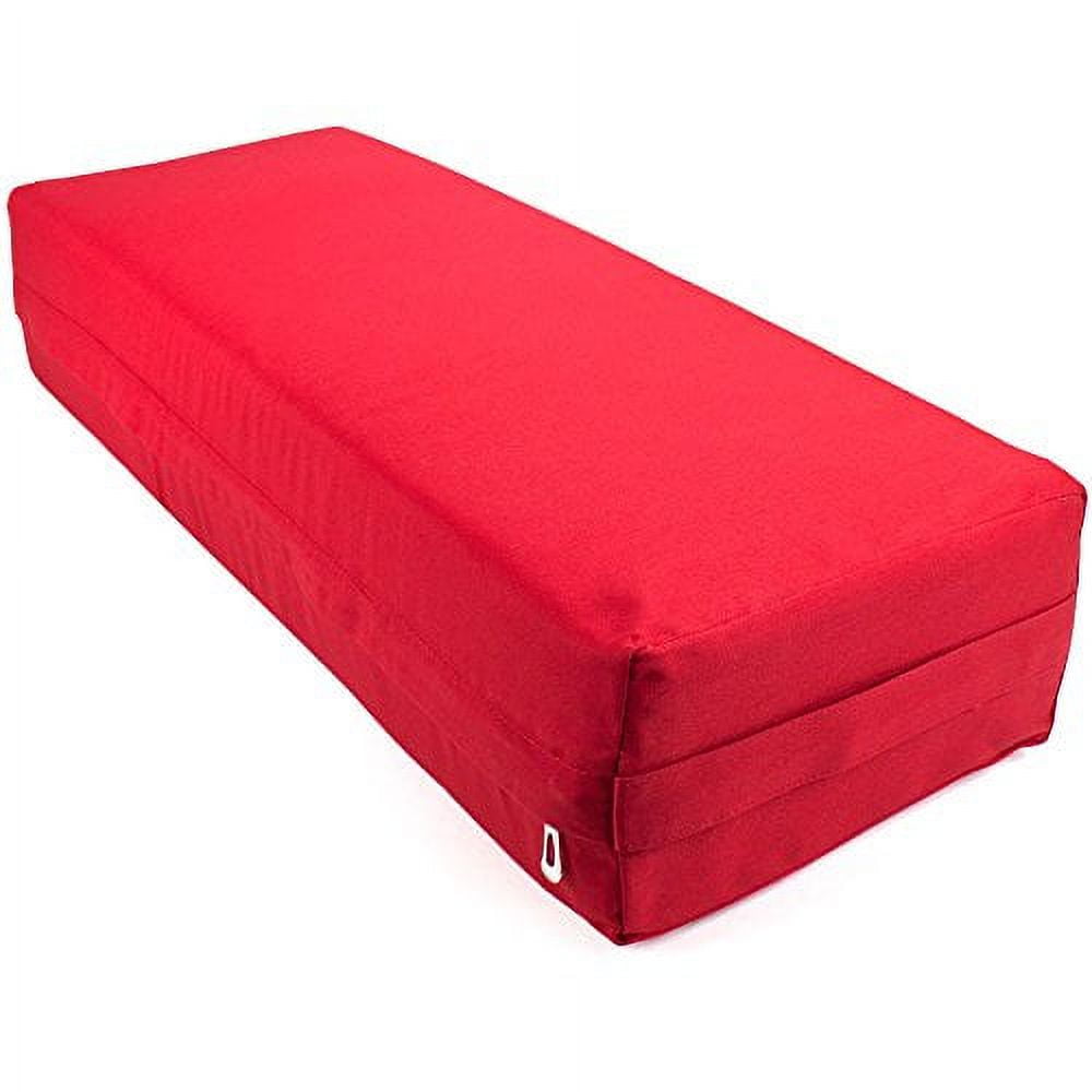 Large 26inch Red Yoga Bolster and Meditation Pillow