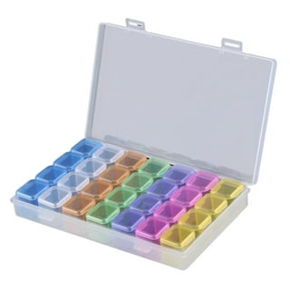 Jigitz 4x6 Photo Storage Box with Carrier - Colorful Compartment