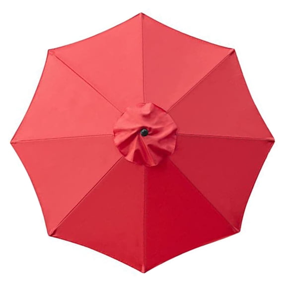 Large 2M Outdoor Sun Umbrella 6-Rib Aluminum Frame Windproof UPF50+ Water Canopy For Patio Beach Garden