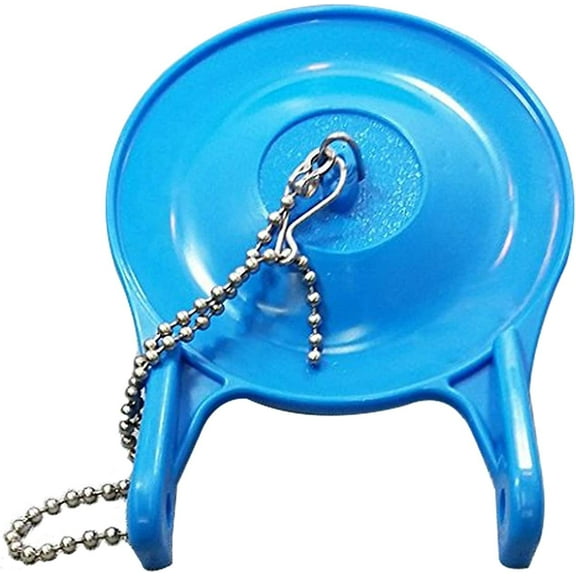 Large 3-Inch Toilet Flapper Replacement Compatible with Gerber 99-788, Water Conserving Toilet Flappers for 3 Inch Flush Valves, Stainless Steel Chain, High Performance, Easy to Install, Blue