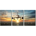 thumbnail image 1 of Large 3 Piece Canvas Wall Art Airplane Pictures Black and White Aircraft Art Painting Modern Home Decor Print for Home Living Room Dining Room Office Stretched and Framed Ready to Hang 60"Wx28"H, 1 of 5