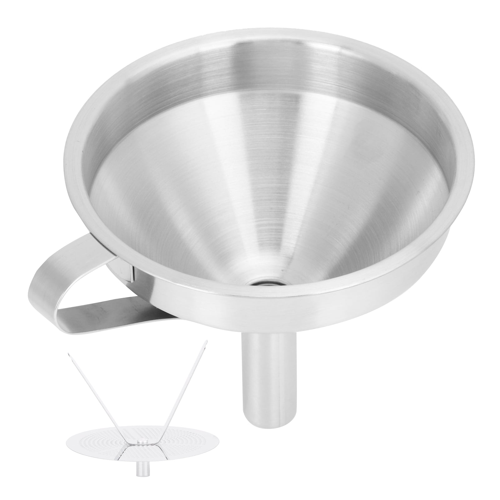 Large 304 Stainless Steel Filling Funnel with Detachable Filter ...