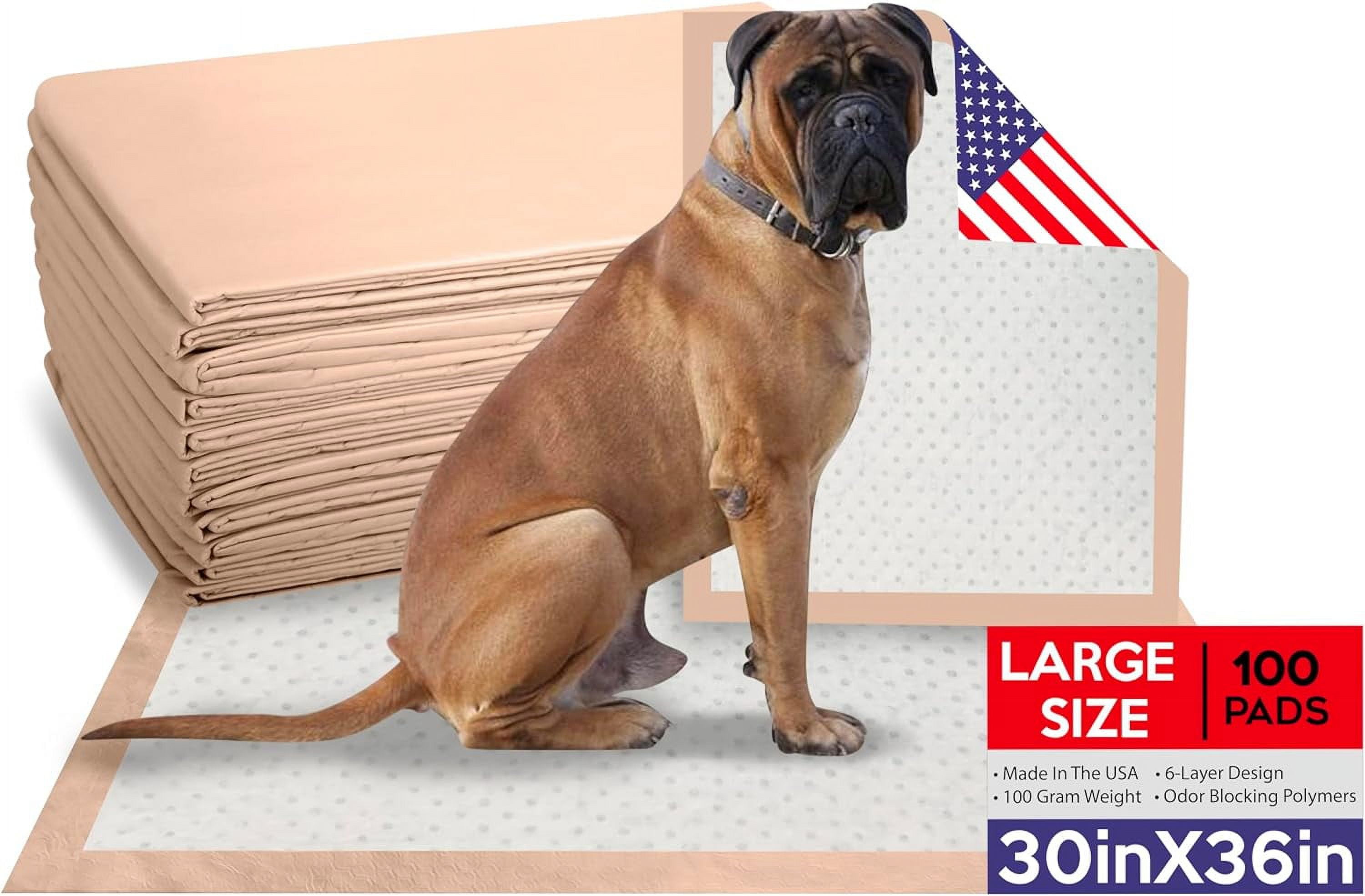 Large 30X36 Puppy Pads (100Count) Super Absorbent, AntiTracking
