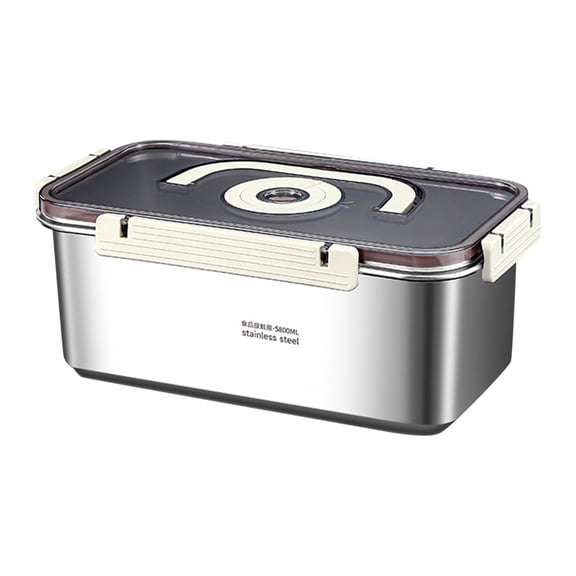 Large 316 Stainless Steel Bread Box with Airtight Lid and Handle 67oz Bread Storage Container for Homemade Loaves Outdoor Camping Food-Keeper Dishwasher, 13.7x7.7x5.5 Inch C