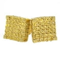 thumbnail image 1 of Large 3D Cube Lemonade CZ Iced Out Earrings, 1 of 1