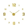 Large 3D DIY Silent Wall Clock Frameless Luminous Stickers 31.5-51.18 ...