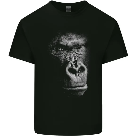Large 3D Gorilla Face Ecology Wildlife Conservation Silverback Unisex T-Shirt, S-5XL