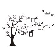 Large 3D Tree Wall Stickers DIY Family Photo Frames Tree Wall Decal Art Murals Decoration for Living Room Bedroom Kindergarten Restaurant Home TV Background Decor