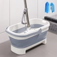 thumbnail image 1 of Large 4.2 Gallon Foldable Mop Bucket with Handle for Household Cleaning, Camping, and Outdoor Use, 1 of 6