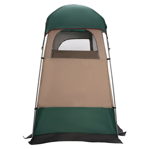 Large 4-Person Waterproof Shower Tent, Sunproof & Rainproof, Spacious, Easy Setup with Built-in Storage, Ideal for Camping