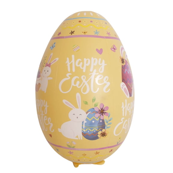 Large 47.2" Inflatable Easter Eggs - Giant Colorful Outdoor Easter Decorations, Blow Up Eggs for Lawn, Garden, Yard, Spring Party & Indoor/Outdoor Use Happy Day!