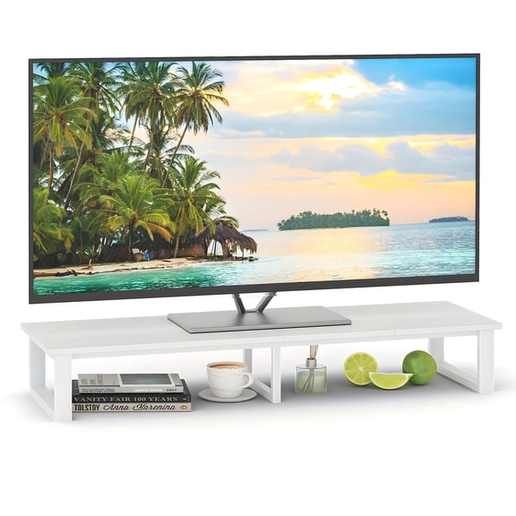 Large 47-inch TV Lift Stand for 32-60-inch TVs, TV Lift Stand with Steel Legs, Desktop TV Lift Stand for Home Office, Computer Monitor Stand Desktop Storage Stand